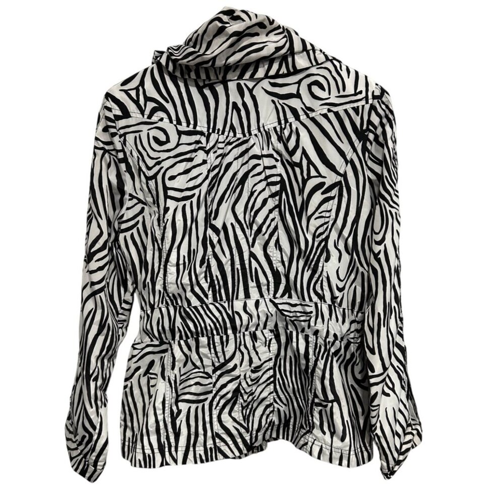Peck & Peck Zebra Print Lightweight Womens Jacket… - image 2